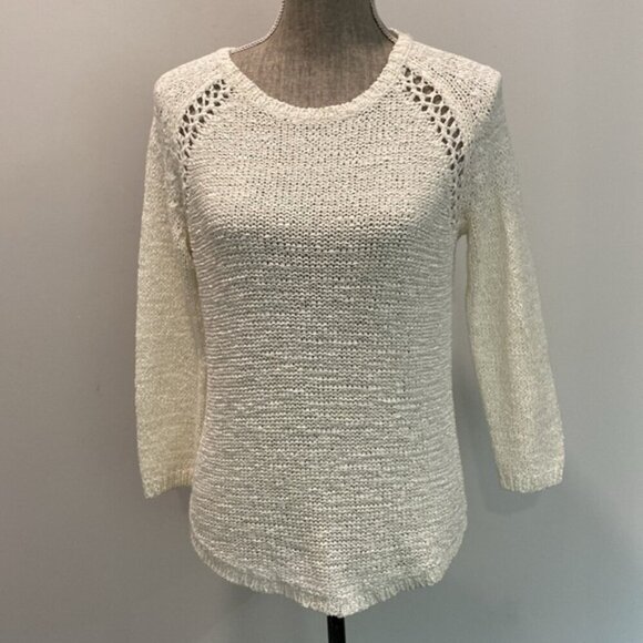 The Limited Creme Knit Sweater - Picture 4 of 16